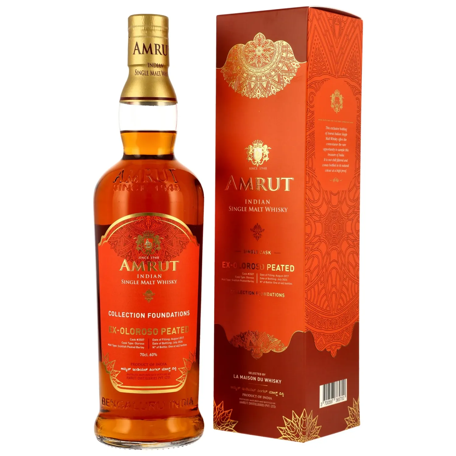 Amrut 6 y.o. - Oloroso Peated