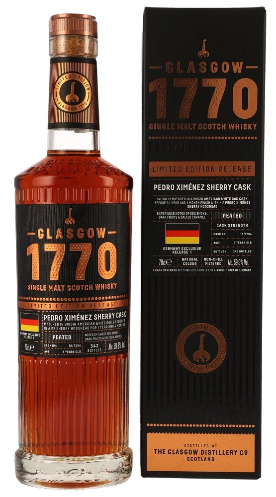 Glasgow 1770 - 6 y.o. - Peated - PX Cask