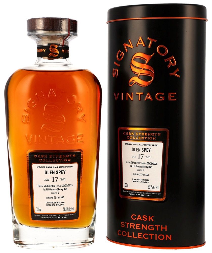 Glen Spey 17 y.o. Oloroso C.S. Signatory