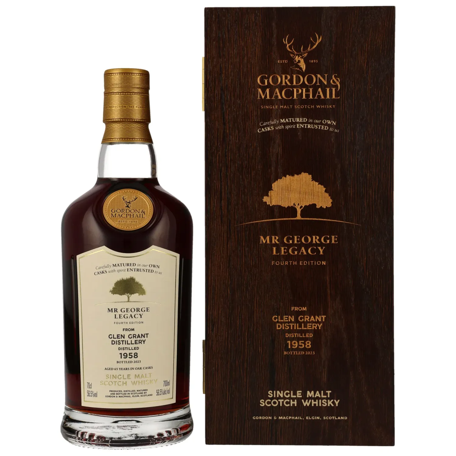 Glen Grant 1958/2023 - 65 y.o. - G&M Cask #3818 - Mr. George Legacy