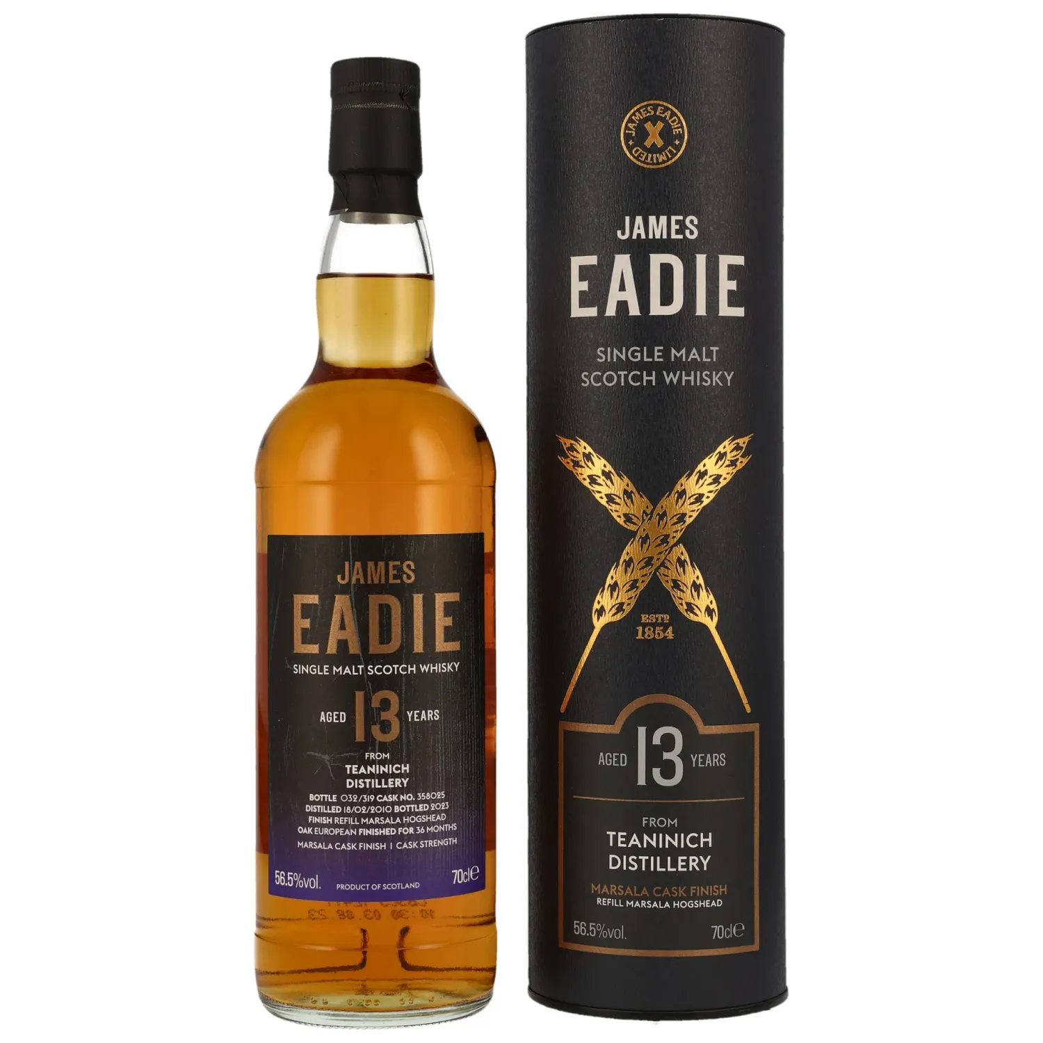 Teaninich 2010/2023 - 13 y.o. Refill Marsala Hogshead - James Eadie