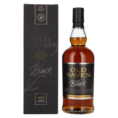 Old Raven Triple Distilled Single Malt Whisky Black Edition, cask strength