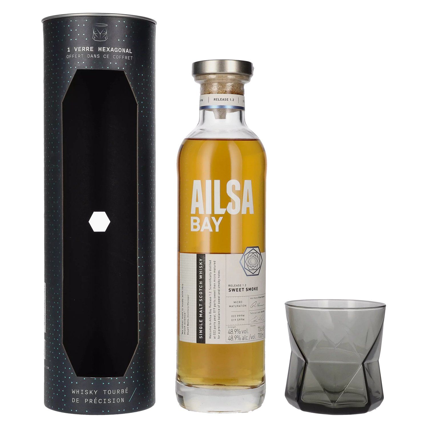 Ailsa Bay Sweet Smoke con vaso