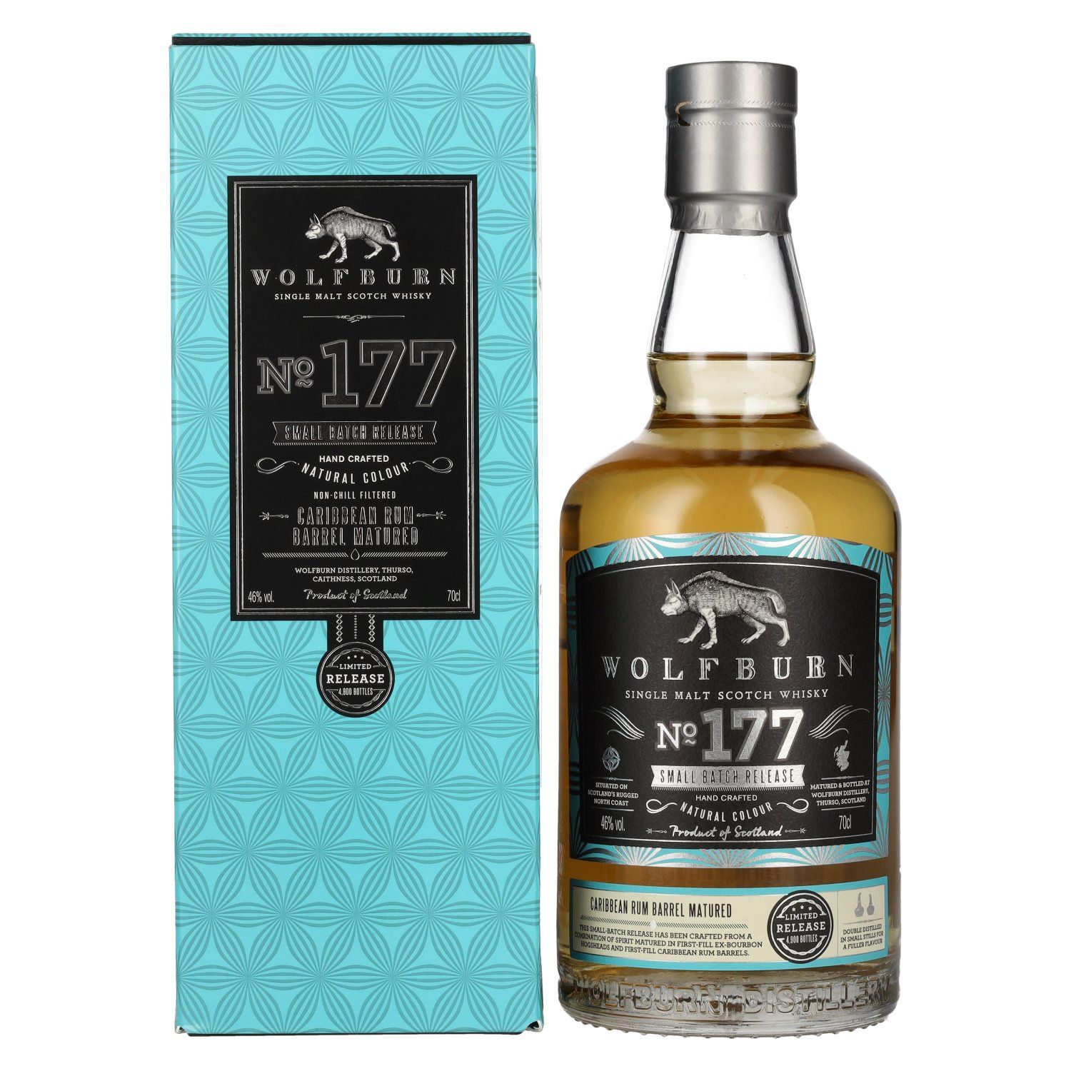 Wolfburn Batch 177 Bourbon & Rum Casks