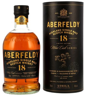 Aberfeldy 18 y.o. Sangiovese Wine Casks Finish - Limited Edition