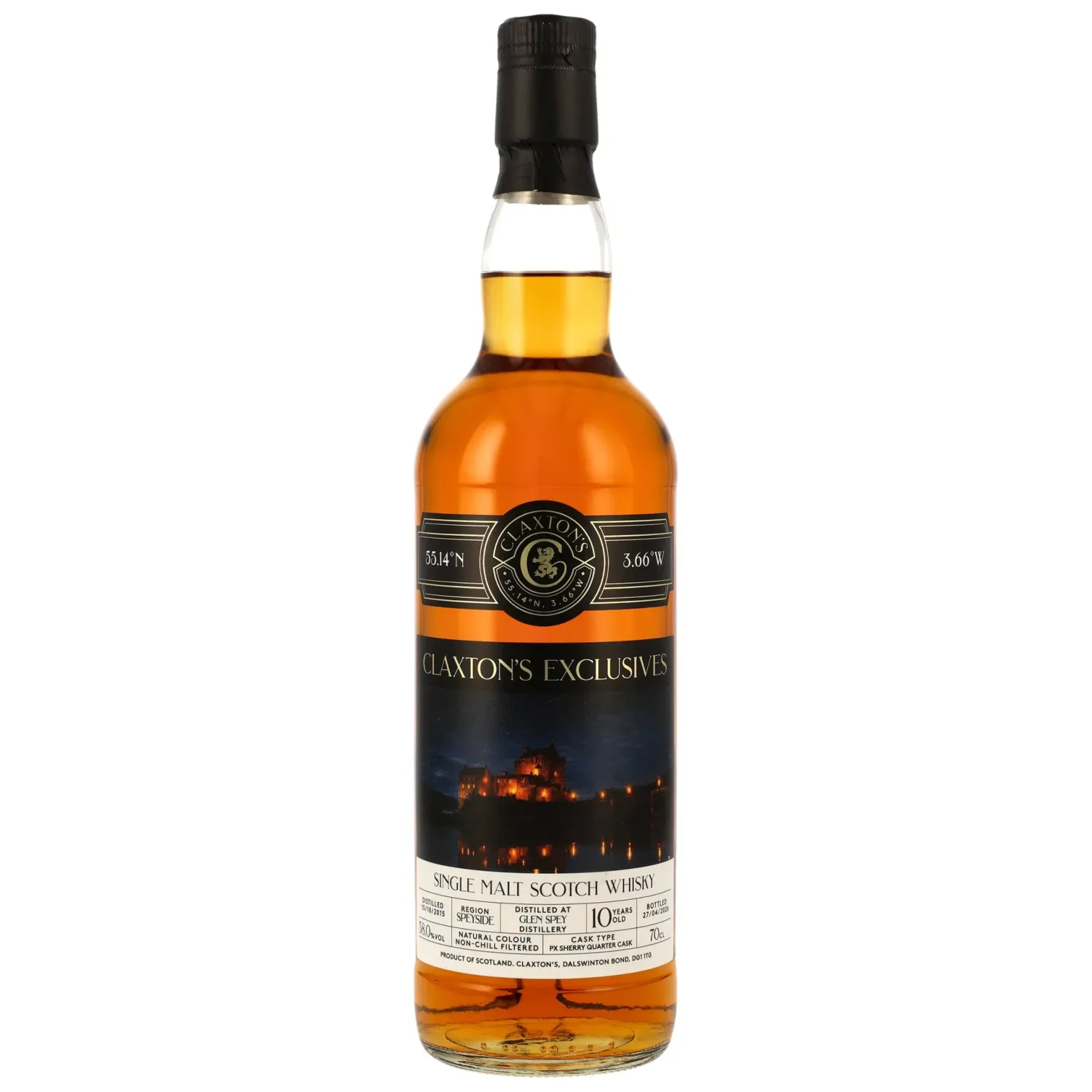 Glen Spey 2015/2026 - 10 y.o. - Single Malt Scotch Whisky - PX Sherry Quarter Cask - Claxton's