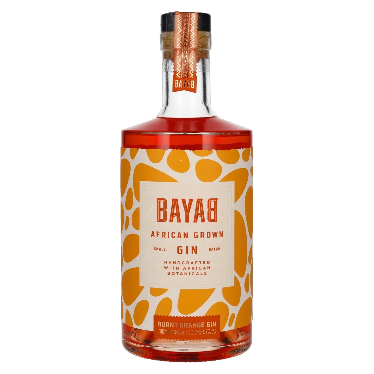 Bayab African Grown Burnt Orange Small Batch Gin