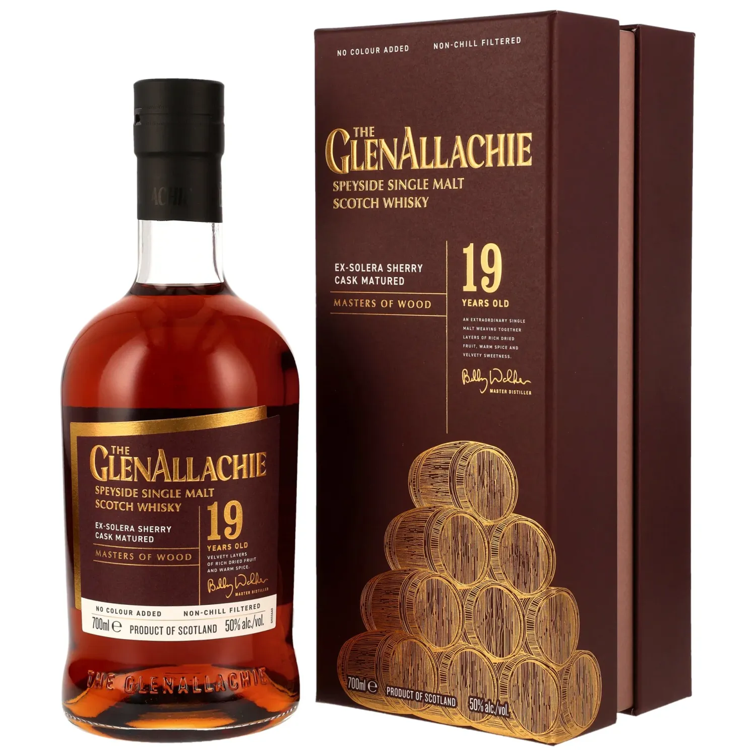 GlenAllachie 19 y.o. Ex-Solera Sherry Cask - Masters of Wood