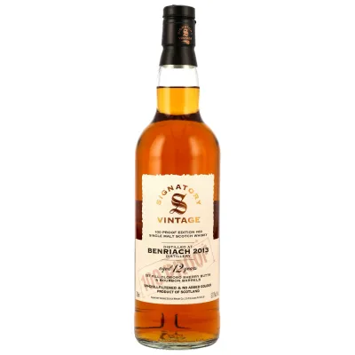Benriach 2013/2025 - 12 y.o. - 1st Fill Oloroso Sherry & Bourbon Casks - Signatory 100 PROOF