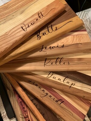 6 x 18 Kansas Hardwood Cutting Board