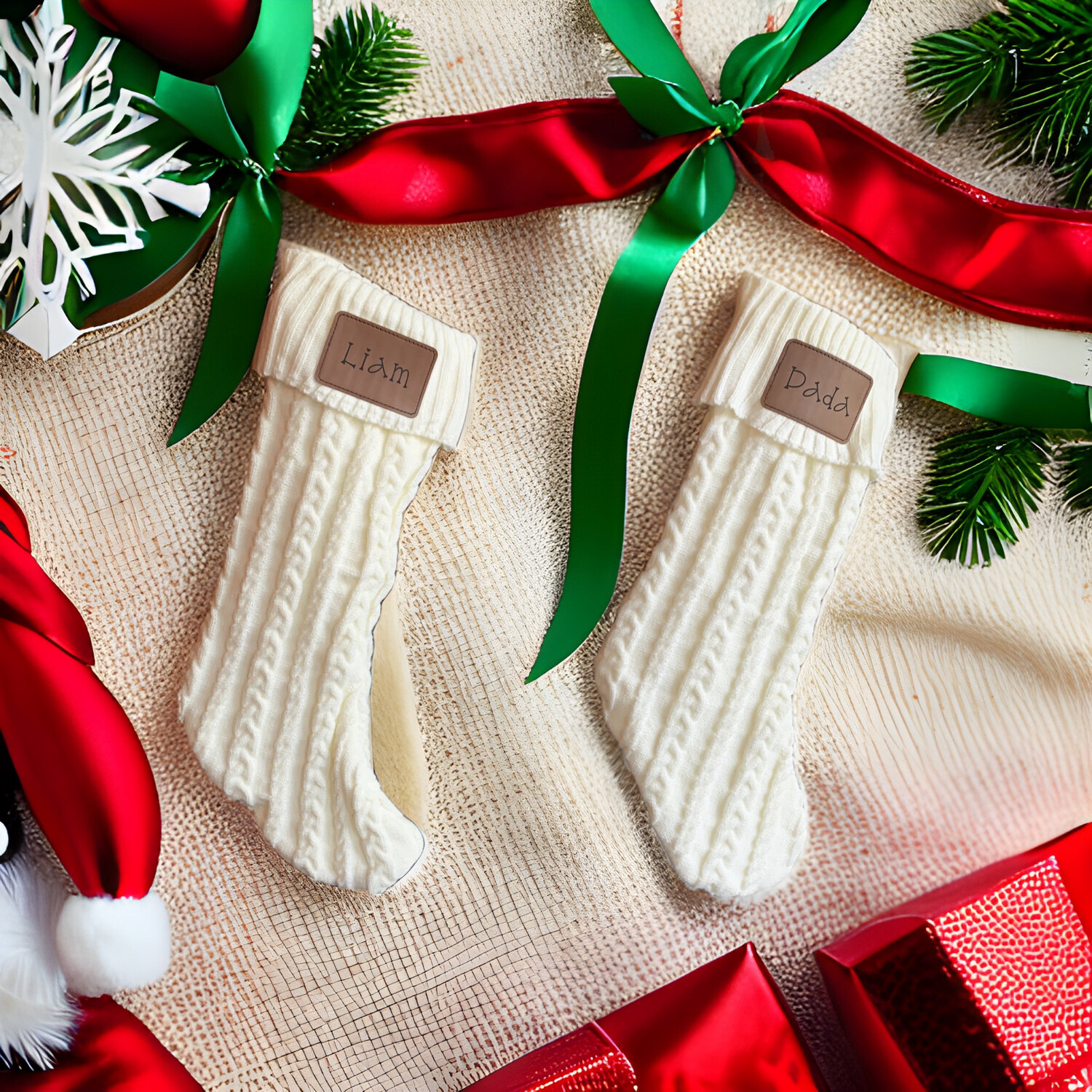 Personalized Cable Knit Stocking