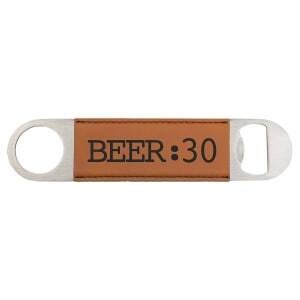 Customized Leatherette Bottle Opener, Color: Rawhide