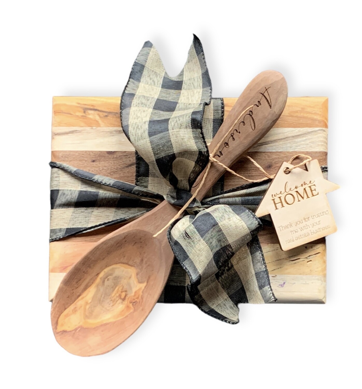 Silver Gift Set - 8x6 Kansas Hardwood Cutting Board