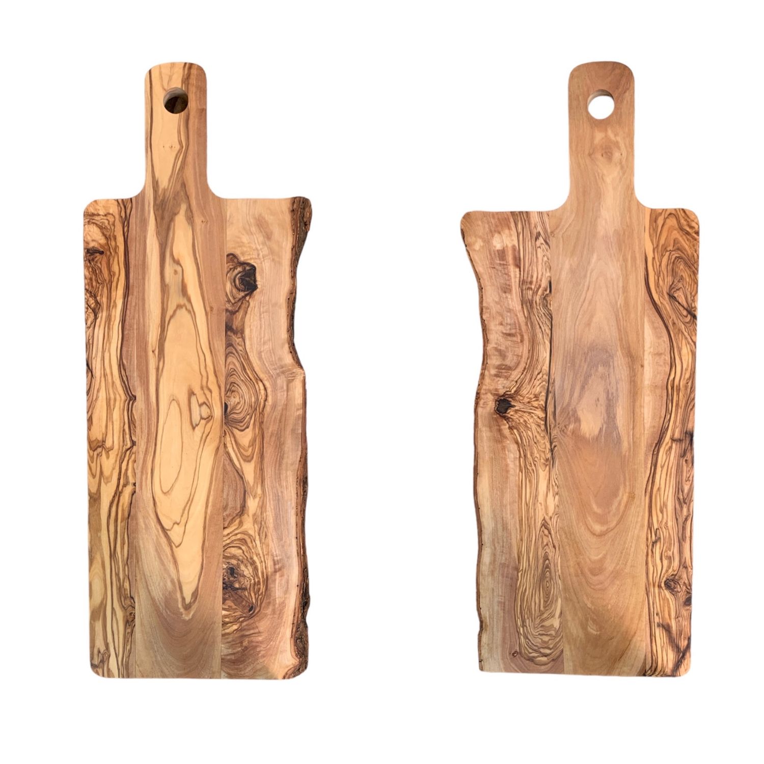 20x6 Natural Live Edge Olive Cutting Board
