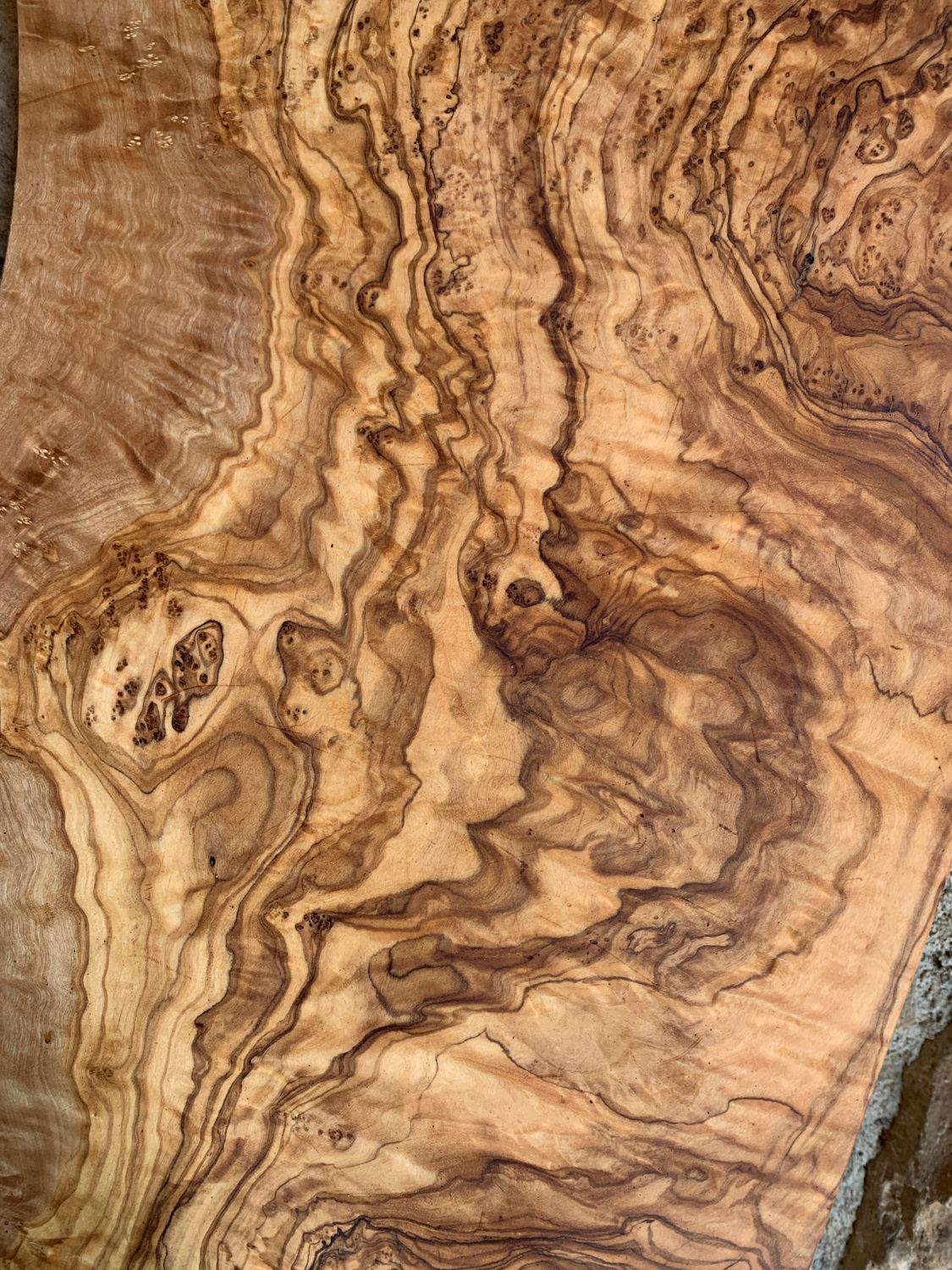 15.5&quot; Olive Wood Charcuterie Board