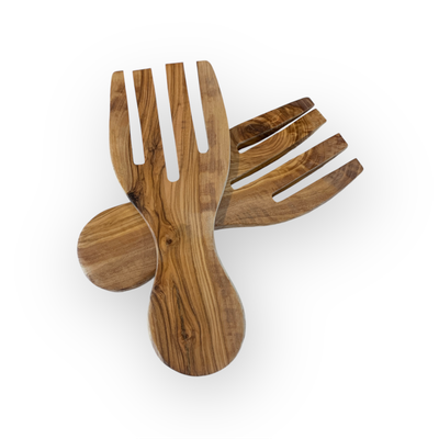 Olive Wood Salad Serving Forks