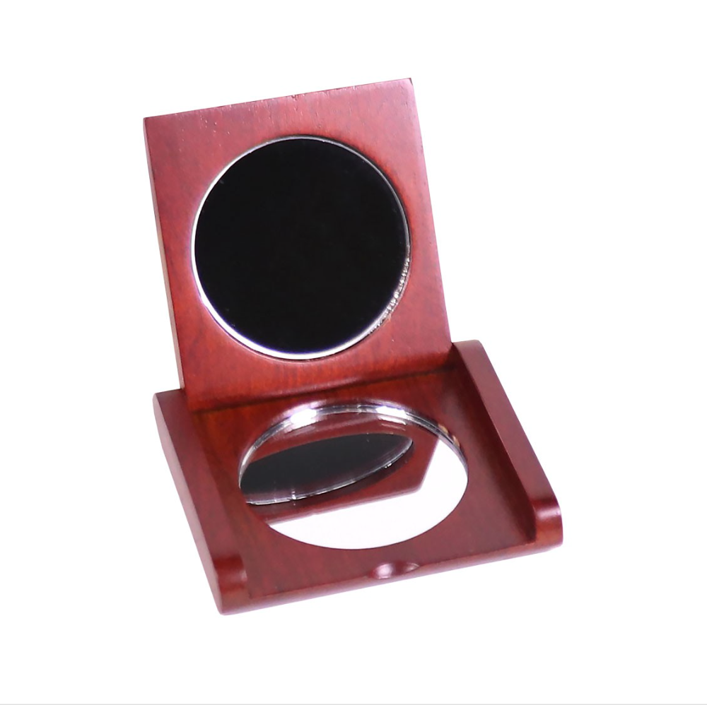 Personalized Rosewood Combo Pocket Mirror