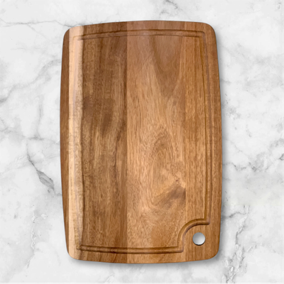 Personalized Teak Wood Cutting Board - 10x15