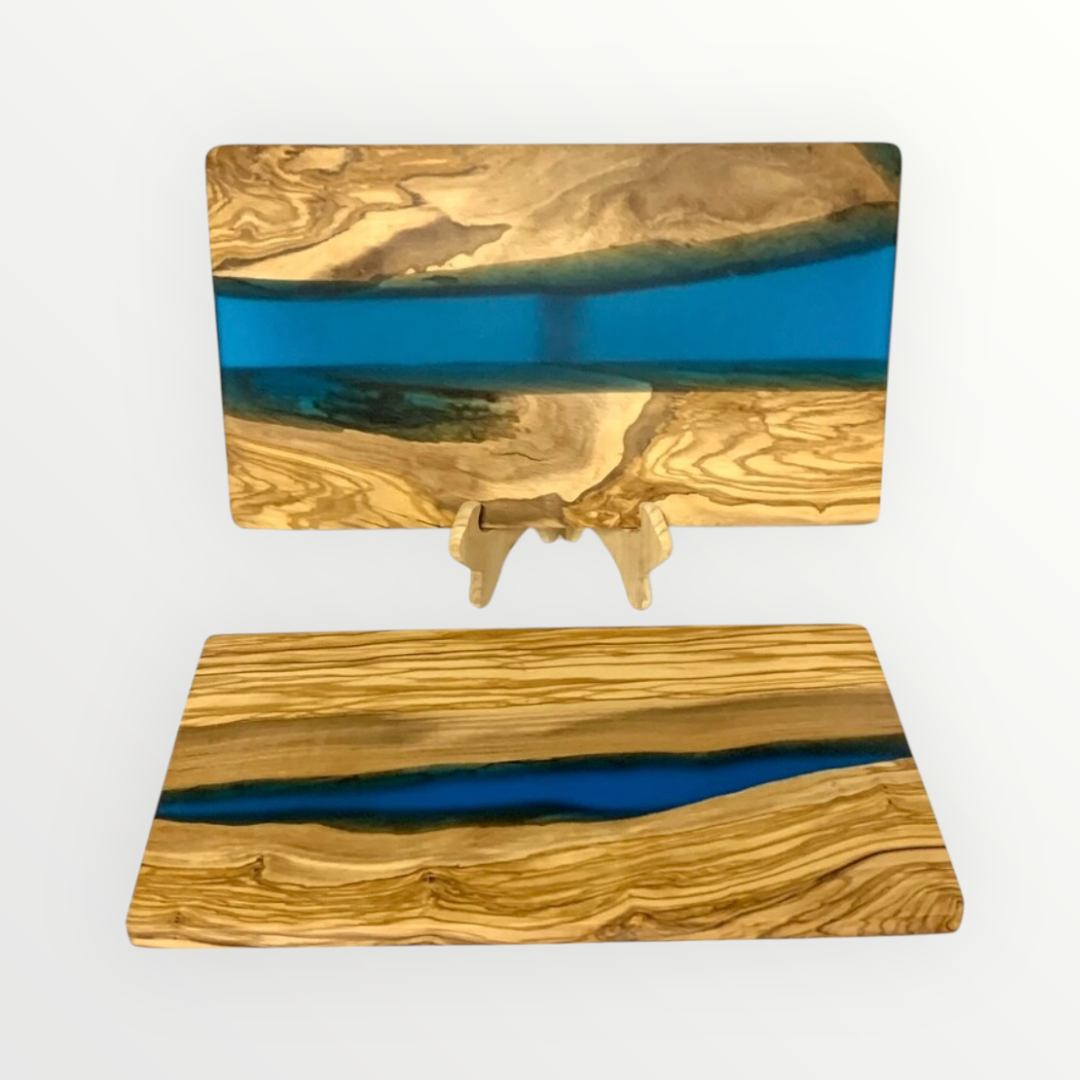 Resin &amp; Olive Wood Cutting Board