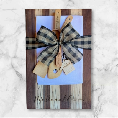 Platinum Gift Set - 12x18 Kansas Hardwood Cutting Board