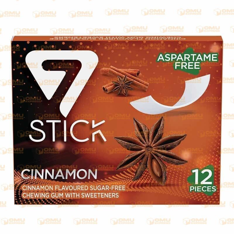 7 STICK CINNAMON SUGAR FREE GUM 12