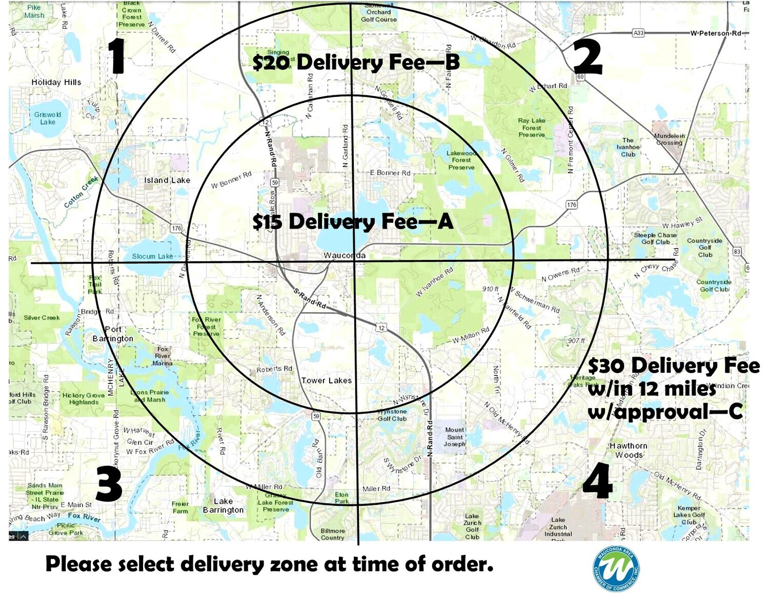 DELIVERY ZONE A