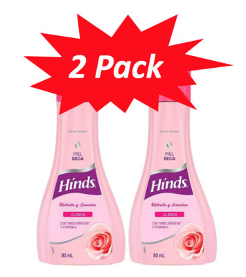 2 PACK Crema Corporal Hinds Clásica 90ml (Total 180ml)