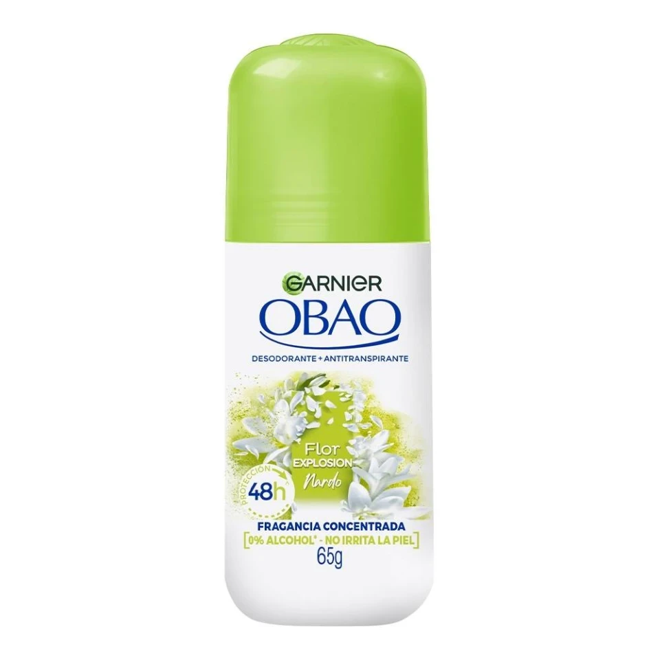 Desodorante antitranspirante Garnier Obao for Women flor explosion nardo roll on para dama 65g