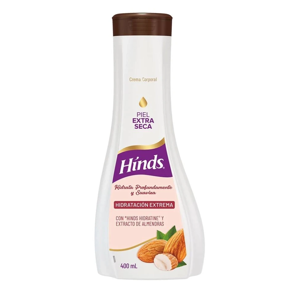 Crema corporal Hinds hidratación extrema con almendras 400 ml