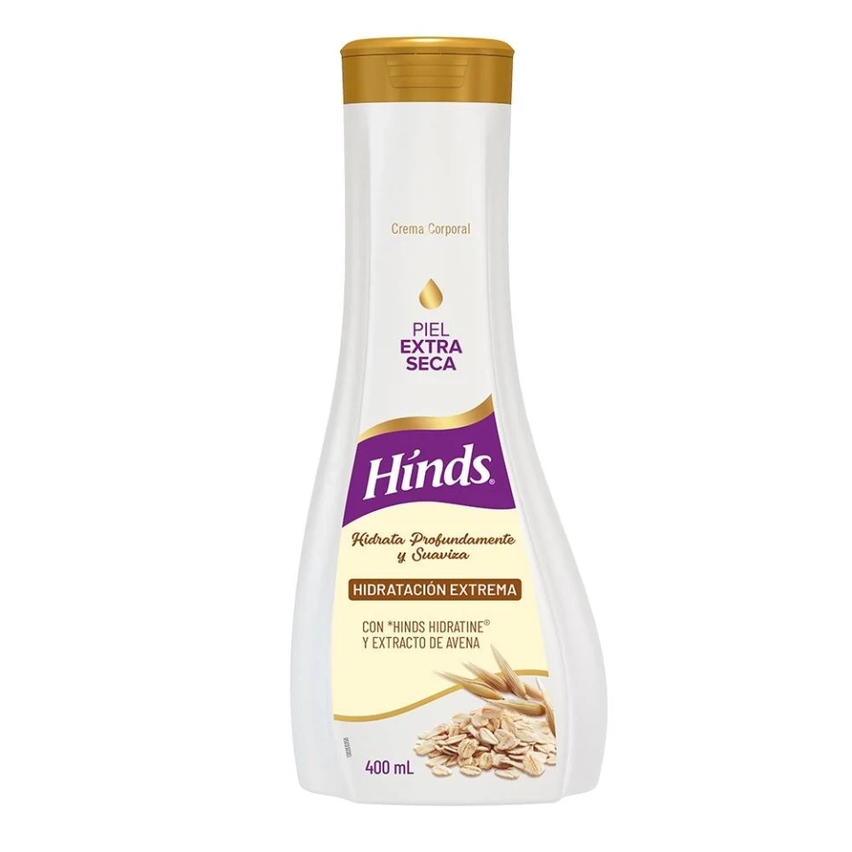 Crema corporal Hinds hidratación extrema para piel extra seca 400 ml