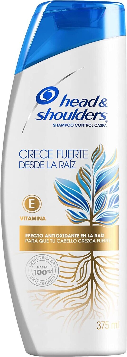 Shampoo Head & Shoulders crece fuerte desde la raiz 375 ml