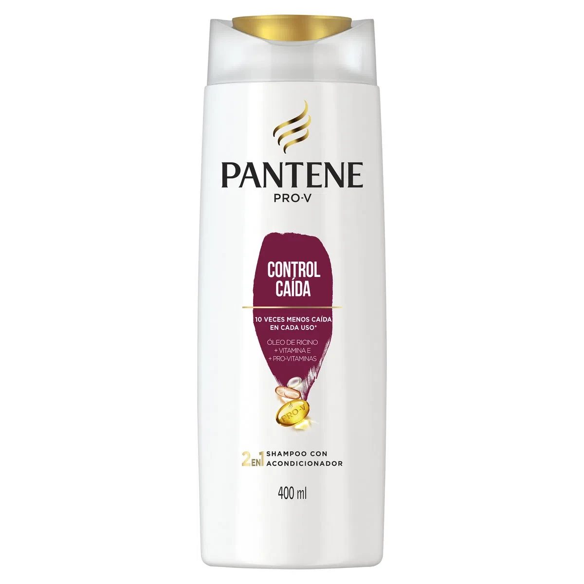 Shampoo Pantene 2 En 1 Control Caída 400ml