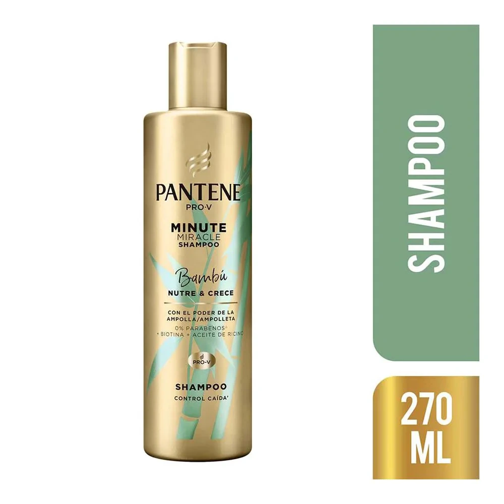 Pantene Shampoo Pro-V Minute Miracle Bambú Nutre & Crece - 270mL