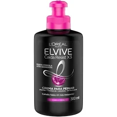 Crema para peinar L'Oréal Elvive caída resist x3 cabello débil 300ml