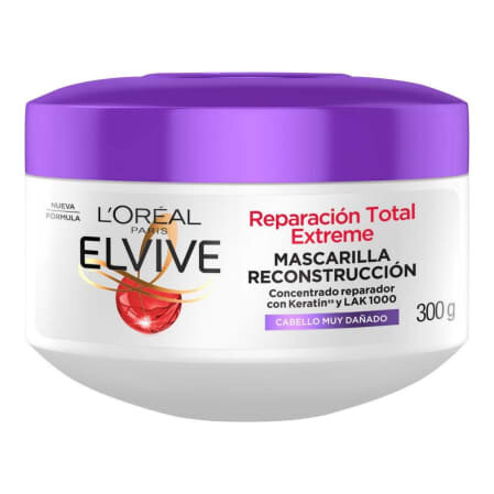 Tratamiento capilar L'Oréal Elvive reparación total extreme cabello muy dañado 300g