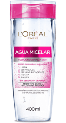 Agua Micelar L'Oréal Paris 5 en 1 Todo Tipo de Piel 400 ml