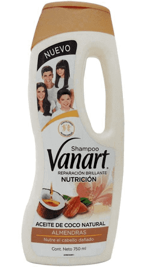 Shampoo Vanart Reparación Brillante Nutrición Almendras 750 ml