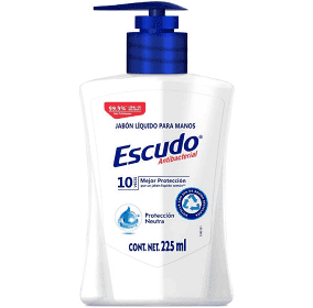 Jabón para manos Escudo líquido antibacterial 225 ml