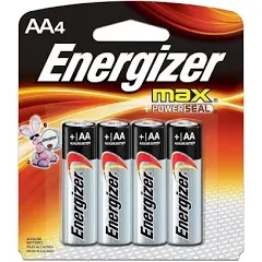 Pila Energizer Max AA con 4 piezas