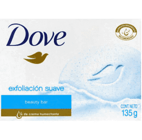 Jabón en Barra Dove Exfoliación Suave 135 g