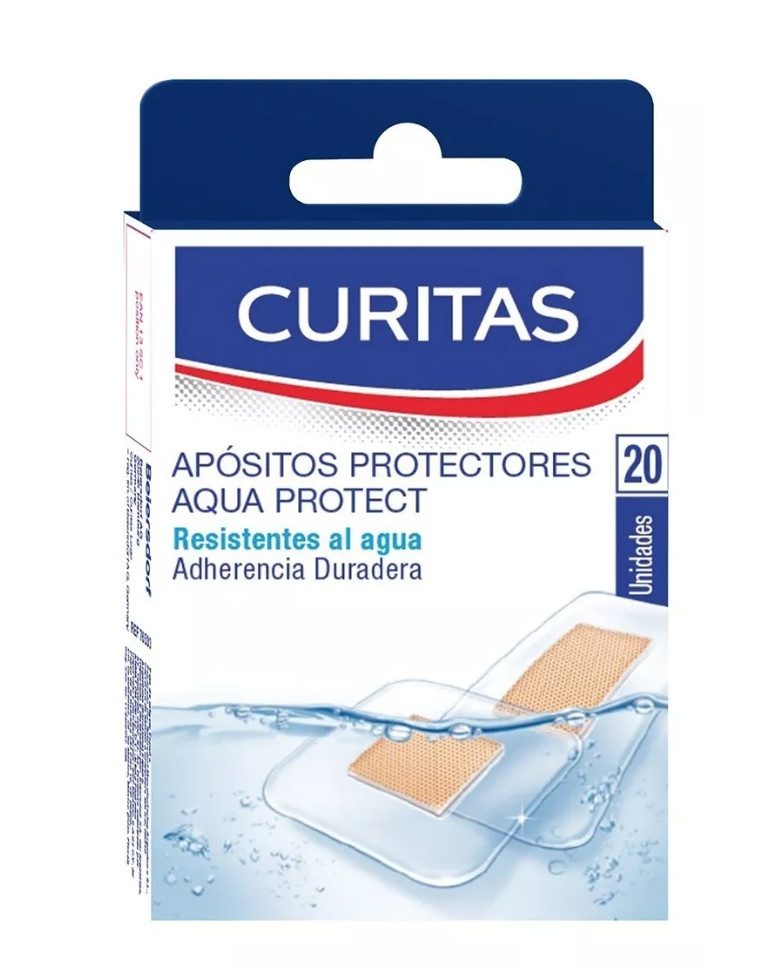Curitas Adhesivas Aqua Protect Impermeables - 20 Unidades