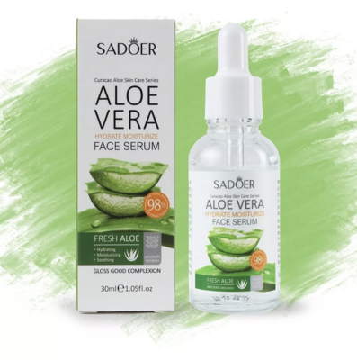 Sadoer Serum Aloe Vera ,Hidratante Anti-acné y Anti-manchas,  30ml