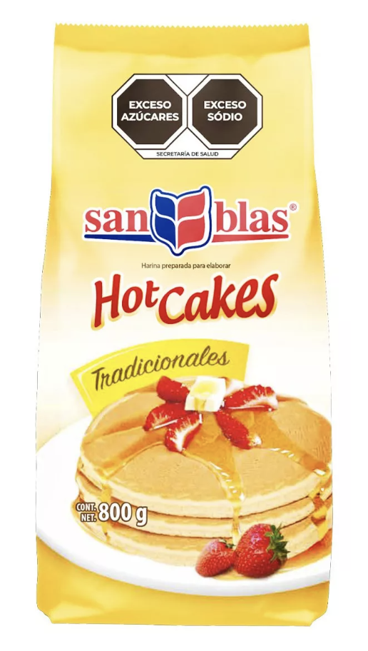 Harina San Blas Para Hot Cakes Tradicionales 800g