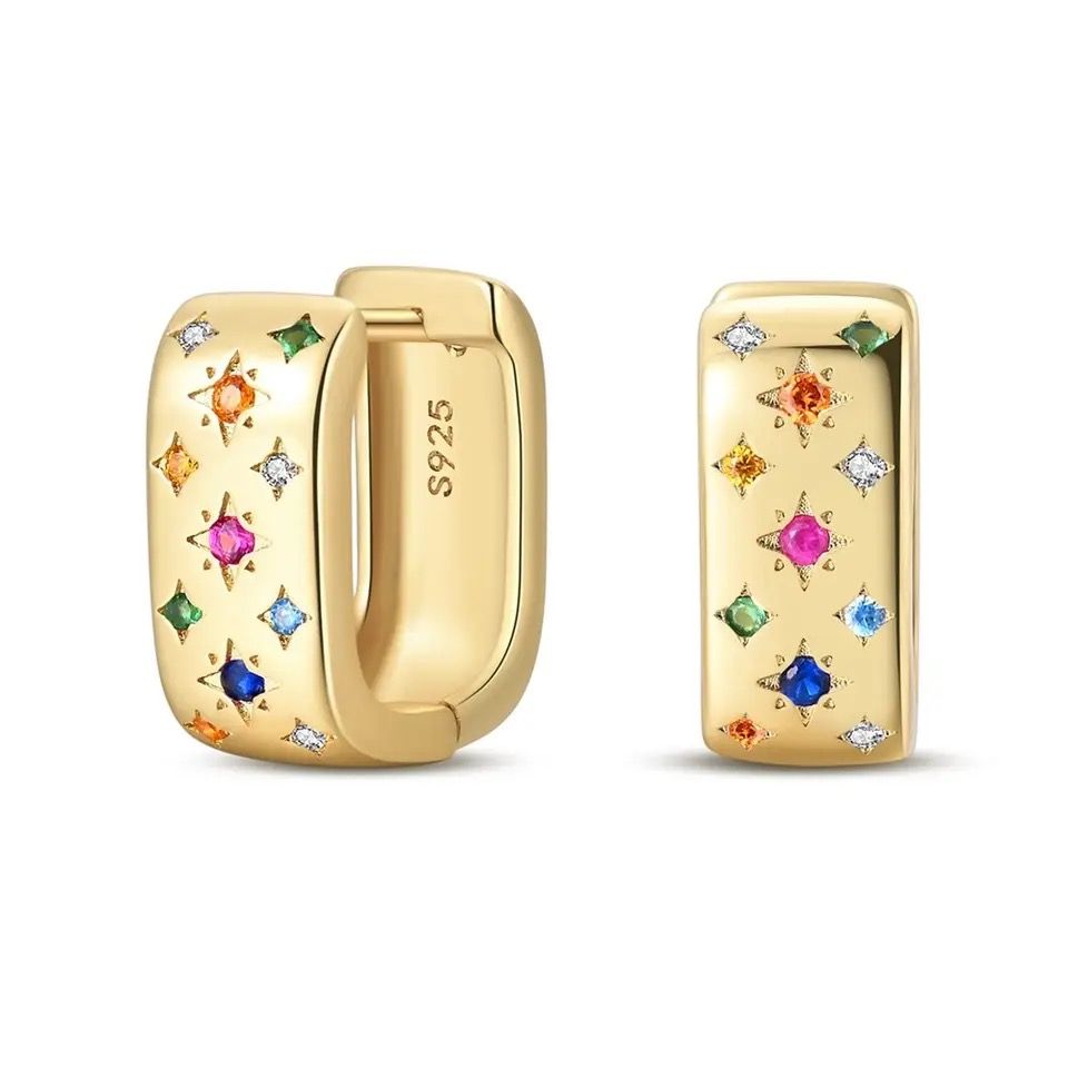 A Square Star Earrings