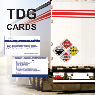 DANGEROUS GOODS TRAINING  CERTIFICATE CARD (TDG CARD)