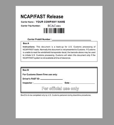 NCAP FORMS