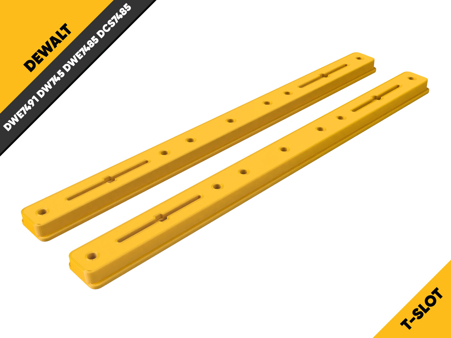 Perfect Fit Miter Bars for Dewalt Table Saws (T-Slot)