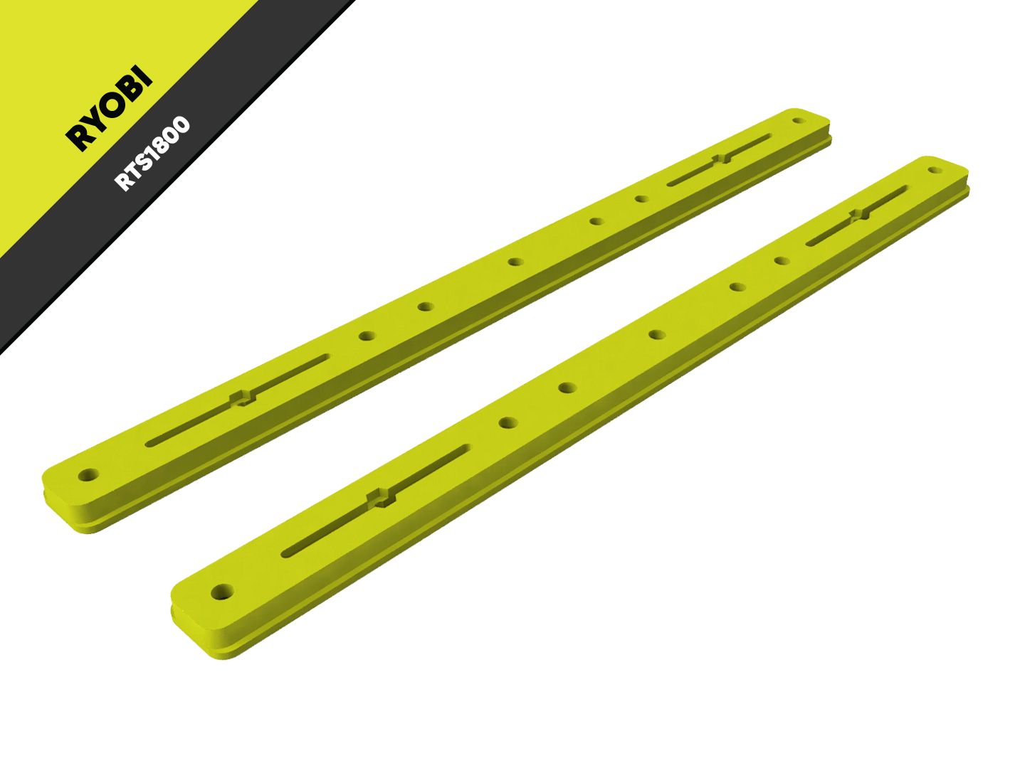 Perfect Fit Miter Bars for Ryobi Table Saws with Tabbed Miters (18mm)