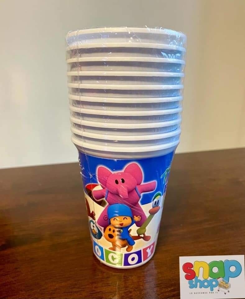 Paquete 10 Vasos Pocoyo
