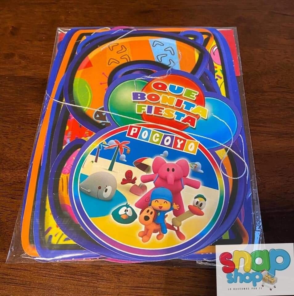 Letrero Feliz Cumpleaños letras Pocoyo